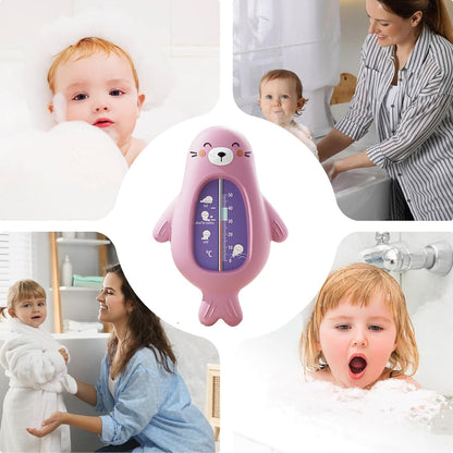 Baby Bath Temperature Toy, Cartoon Bath Temp Measuring Tool, Safety Water Gauge, Toddler Bathtub Thermometer, Fun and Accurate Shower Plaything for Babies, Kids, 5.91x4.02 Inches