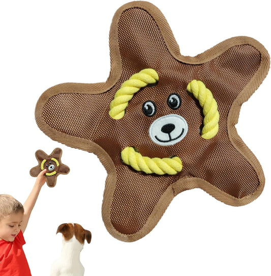 Interactive Toss Dog Toy - Sound-Activated Chewing Toy for Teeth Cleaning | High Strength Fetch Toy for Indoor, Outdoor, and Garden Play, Ideal for Dogs and Pets