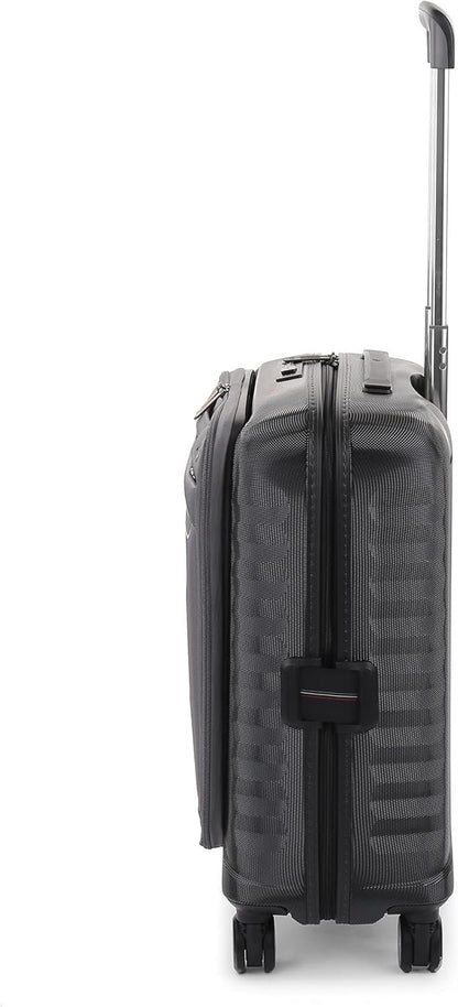 RONCATO Double Premium Expandable Cabin Trolley with Pocket/Backpack for Laptop, anthracite, Hand Luggage