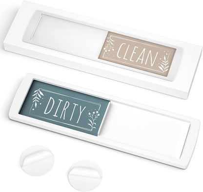 Stylish Dishwasher Magnet Clean Dirty Sign - 2" by 7" - Ideal Clean Dirty Magnet for Dishwasher and Kitchen Organization - Lovely Kitchen Gadgets/Accessories