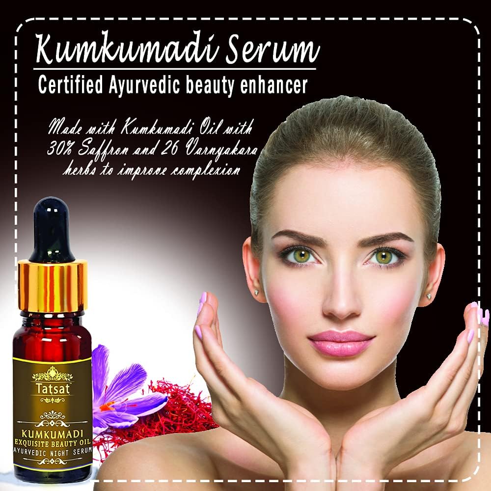 TATSAT Kumkumadi Exquisite Face glow Serum for radiant,spotless wrinkle free skin.anti aging,non oily-10m