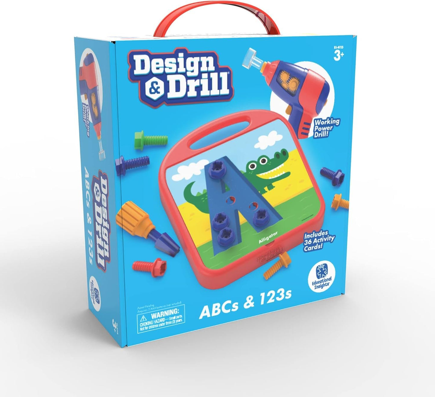 Learning Resources Design & Drill ABCs & 123S, Multicoloured Learning Toy for Little Kid, Ages 3+