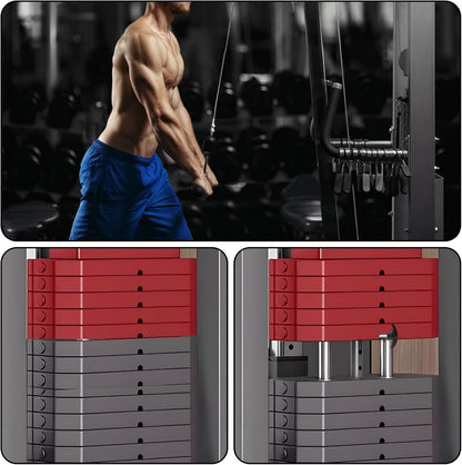 2Pcs Gym Weight Stack Pin, Locking Space Gym Pin Crescent-Shaped Drop Set Pins Gym Stainless Steel Training Loading Pin, Gym Pins for Weight Stack Home Gym Health Club Exercise Machine Accessories