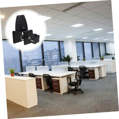 MAGICLULU Thickened Clamping Base Desk Partition Clamp Privacy Panel Clip Partition Bracket Clip Easy Install for Home/office