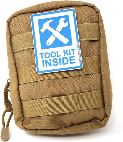Tool Kit Inside PVC Tactical Patch | Great for Go Bags, Survival Kits, Bug Out Bags