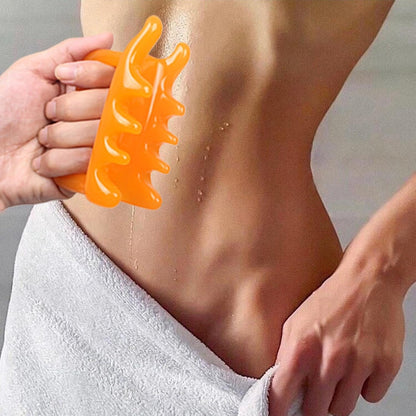 Qkbuza Large Fascia Massage Tool, Fascia Massage Tool, Resin Cellulite Reducer, 8-Point Manual Massage Release Tool For Body Tension Relief