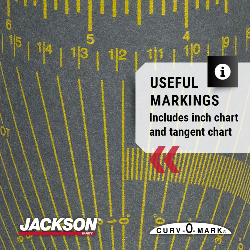 Jackson Safety 14766 Curv-O-Mark Wrap-A-Round Ruler, X-Large, Grey, Tube Diameter 4" to 12"