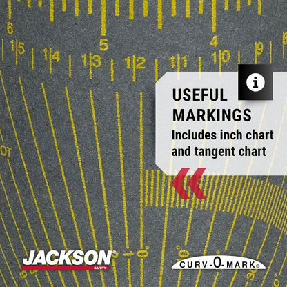 Jackson Safety 14766 Curv-O-Mark Wrap-A-Round Ruler, X-Large, Grey, Tube Diameter 4" to 12"