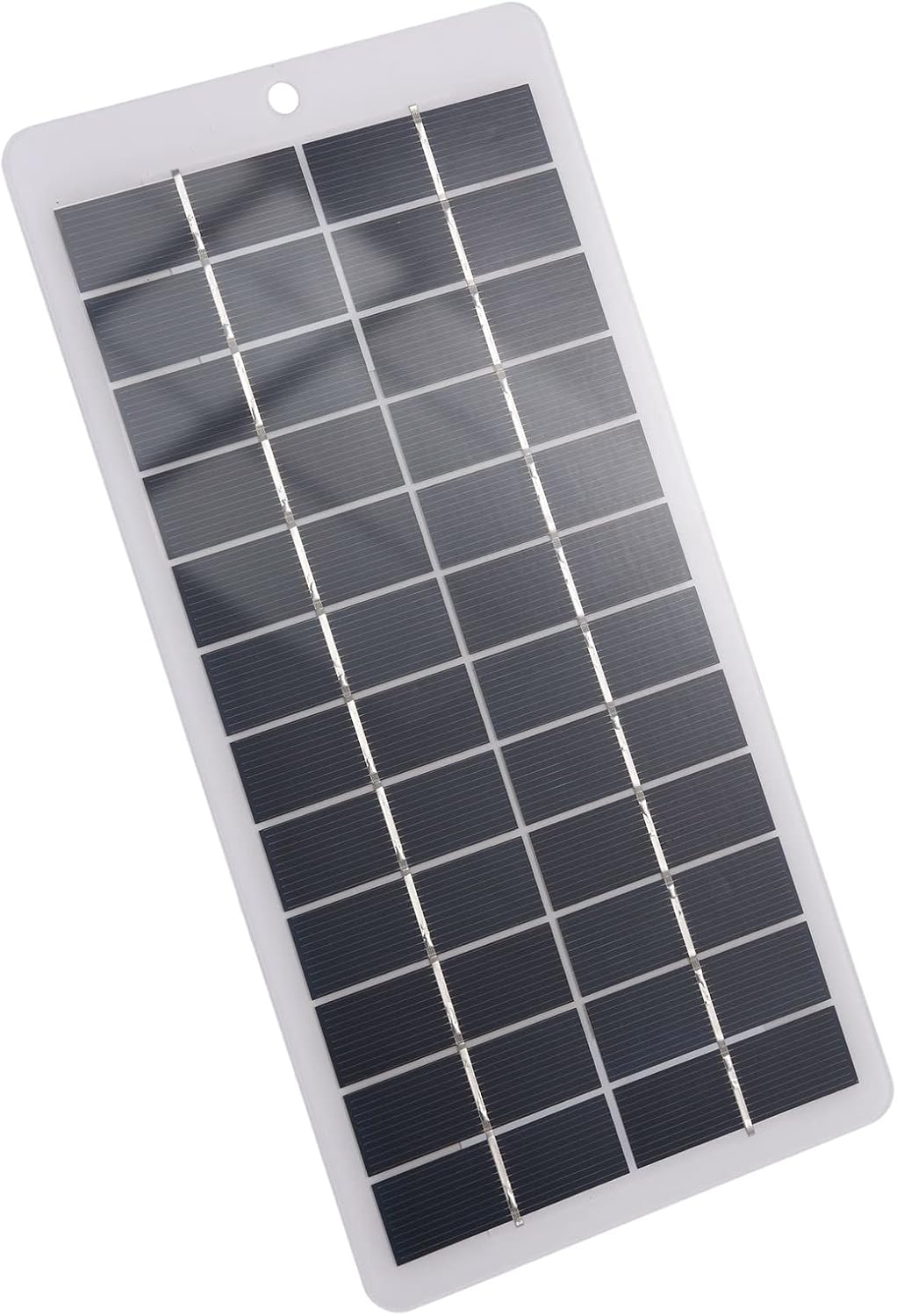 BERZO 5W 12V Solar Panel Portable Solar Power Polycrystalline Siliocone Solar Charger Mini High Efficiency Solar Module with Clips
