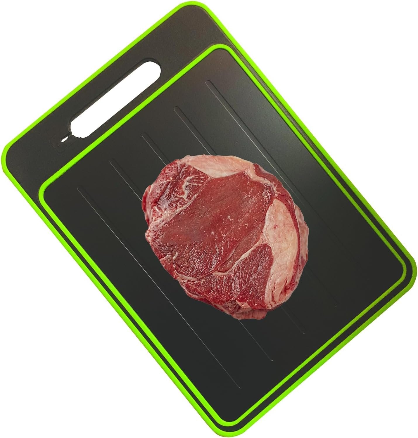 ZACHMEST Quick Defrosting Board, 4 in 1 Thawing Plate Cutting Board with Knife Sharpener, Fast Thaw Meat ï¼† Frozen Food, Defrosting Tray with Grater Chopping Board(14.37"*9.84")