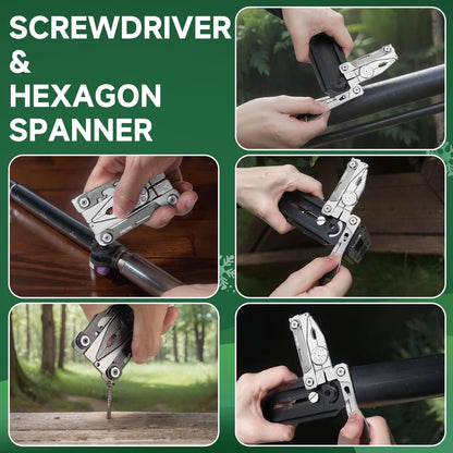 NexTool Credit Card Sized Multitool, Silver Blade Multi Tool, 20 in 1 with Pliers, Knife, Bottle Opener, Hexagon Spanner, Compact, Lightweight EDC Tools fit into Wallet,Gifts for Men and Women