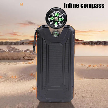 Portable Solar Charger | Portable Charger for Phones,20000mAh Wireless Fast Charging Device with Flashlight for Camping Hiking Outdoor