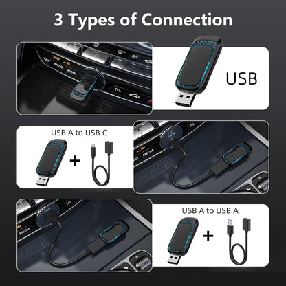 Wireless CarPlay Adapter for iPhone, 2024 Upgrade 2 in 1 Wireless Adapter CarPlay and Android Auto, Auto Connect, Wireless Car Play Adapter for Car CarPlay Wired Factory
