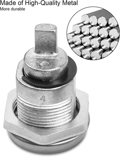 Tool Box Locks with Keys Fit for T-Handle Tool Boxes Lock Cylinder Length 5/8" Lock Body Diameter 23/32" Replacement Truck Toolbox 2 Lock Cylinder 4 Keys