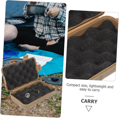 LAPYAPPE Survival Device Storage Case Durable Shockproof Organizer Tool Box for Outdoor Supplies Compact Lightweight Material for Camping Emergency Preparedness