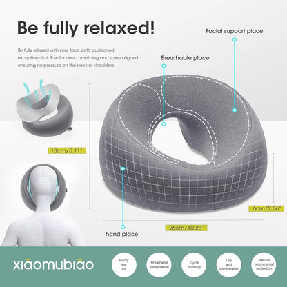 Face Pillow Massage Headrest for Bed Prone Down Sleeping，BBL Pillow After Surgery Post Eye Surgery Recovery & Vitrectomy Recovery Equipment Removable Cover