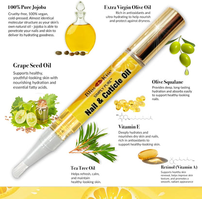 Bliss Kiss Pure Cuticle & Nail Oil Pen - Crisp by Bliss Kiss