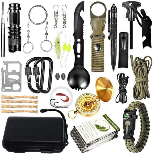 Survival kit,22 in 1 Emergency Survival Kits Camping Survival kit