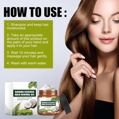 Batana Oil Hair Mask,Batana Oil Hair Conditioner with Coconut Oil,Deep Repair Conditioning Care,Deep Repair Conditioner Hair Masks for Dry Damaged Hair