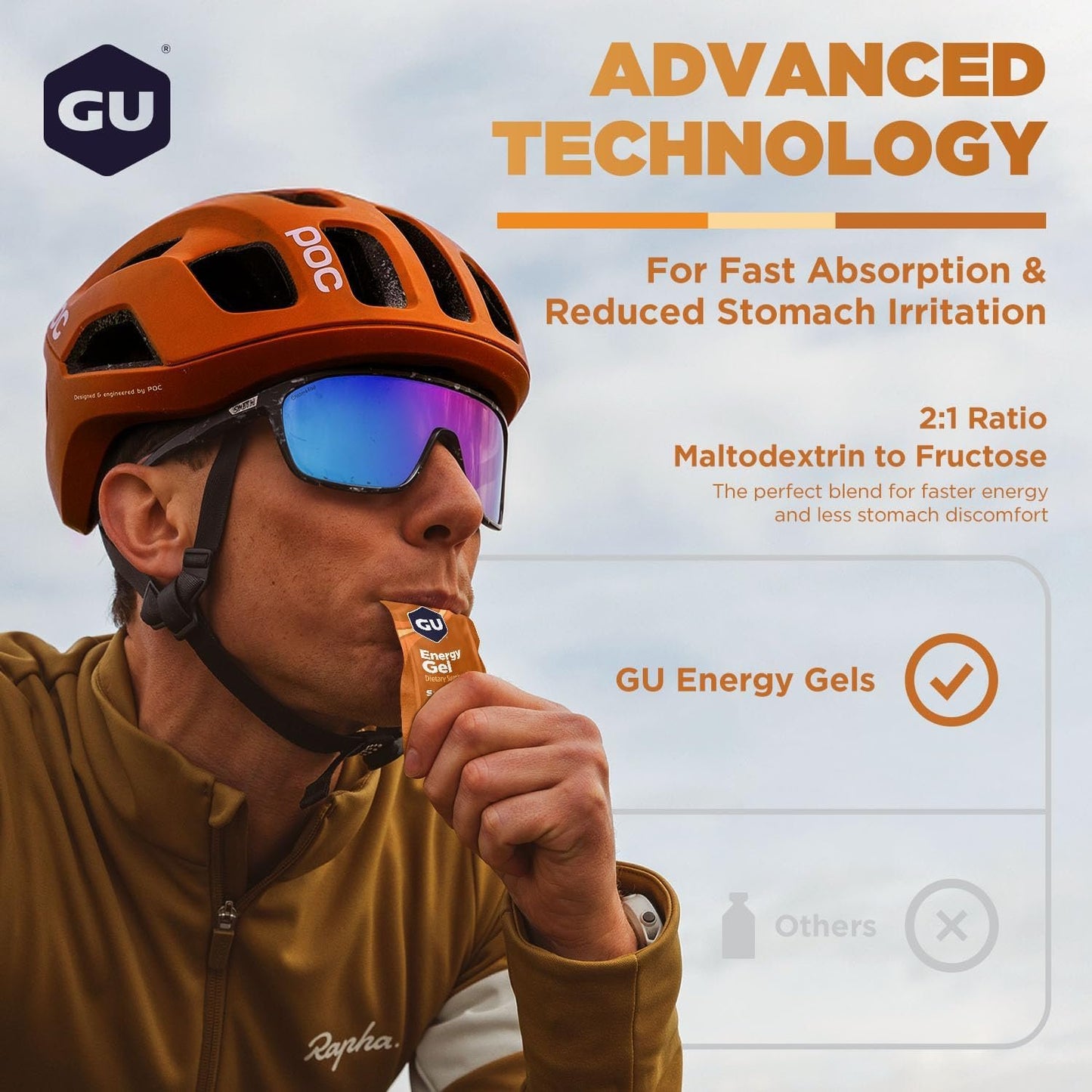 GU ENERGY Original Sports Nutrition Energy Gel, Salted Caramel, 24-Count