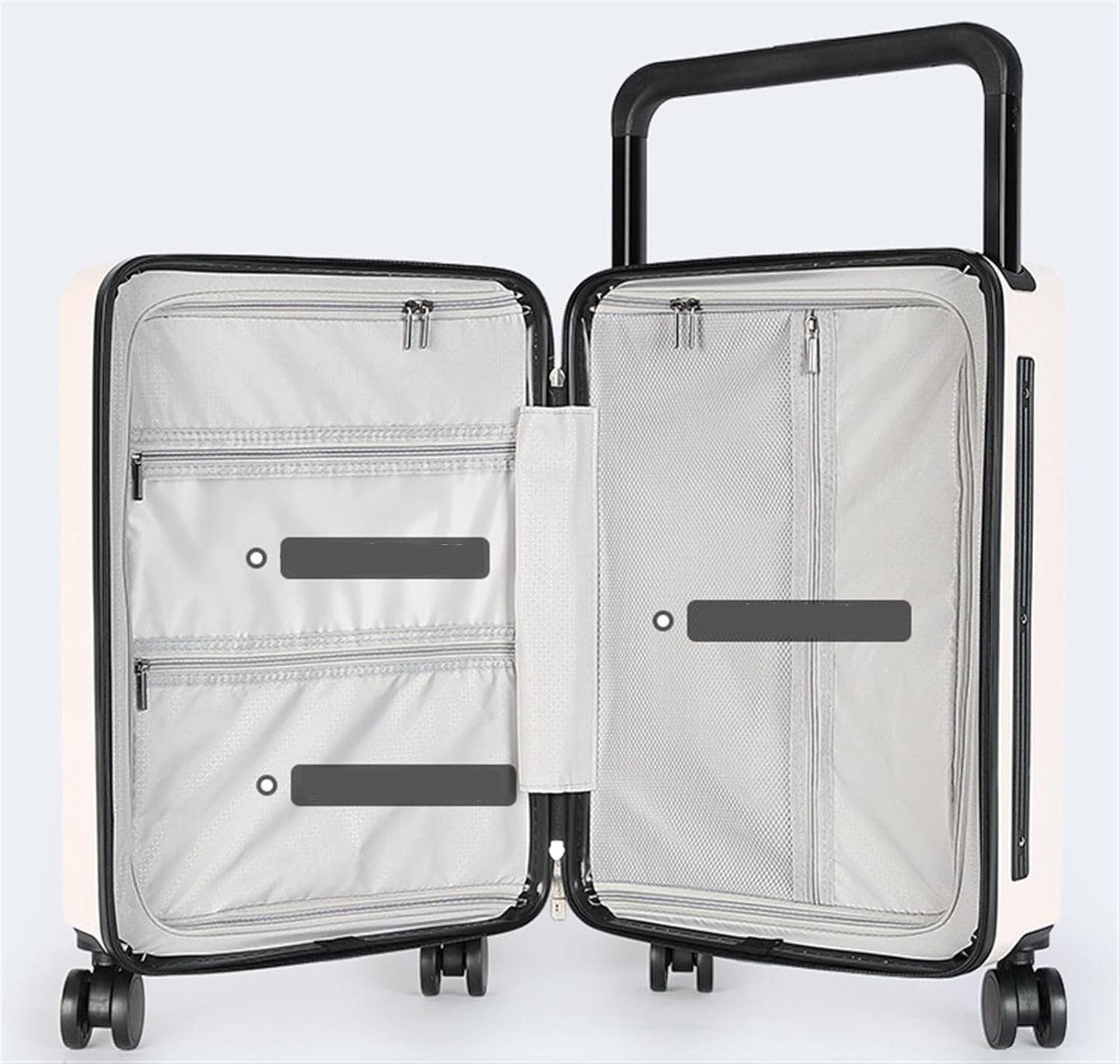 Luggage 24 in Large Capacity Luggage Security Combination Lock Suitcase Wear-Resistant Luggage Trolley Suitcase (Color : Green, Size : 24Inch)
