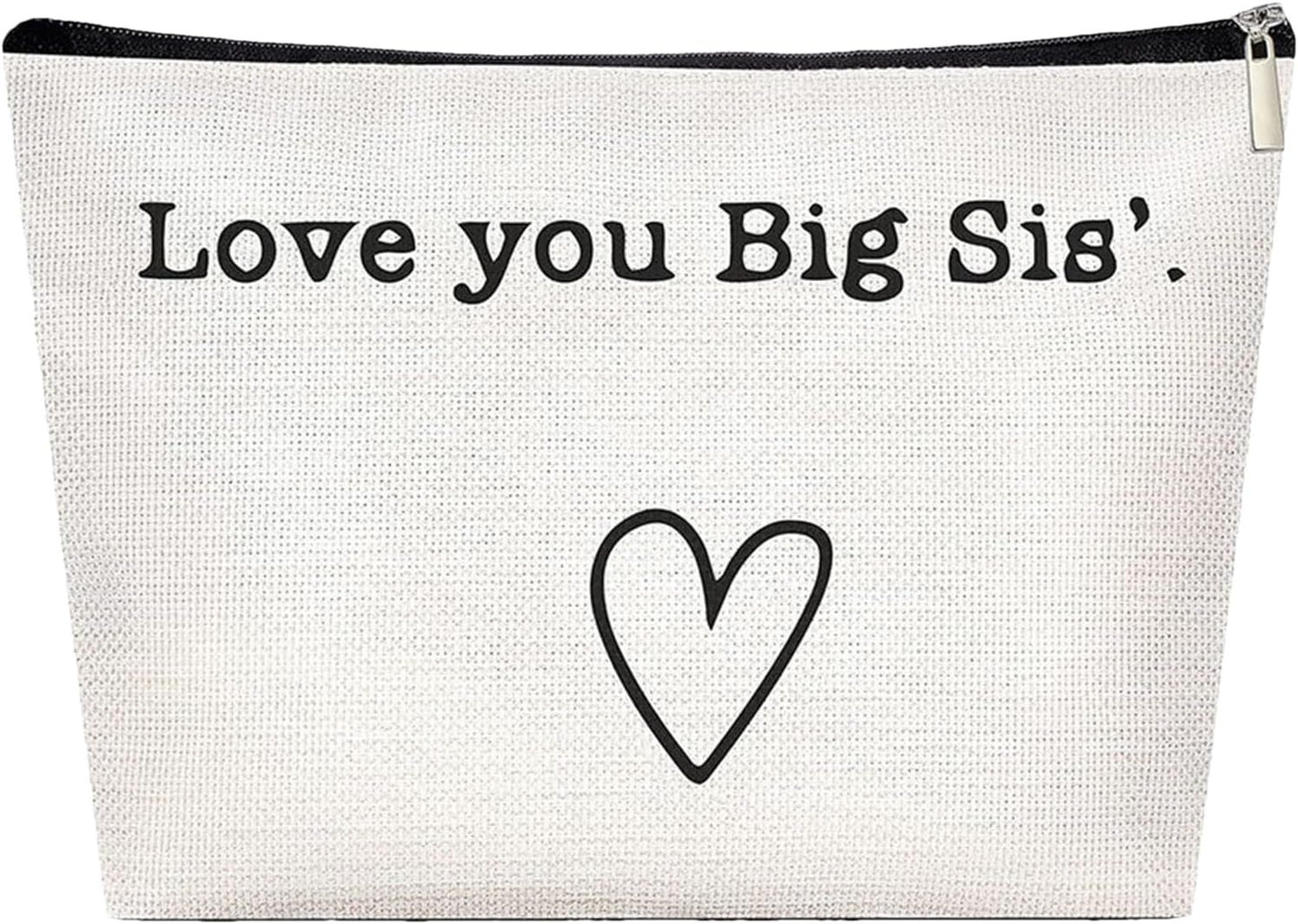 Best Sister Ever Travel Bag Toiletry â€“ Best Sister Ever Large Organizer Sister | Portable Travel Toiletries Hygiene Bag, Funny Christmas Birthday Makeup Cosmetic Bag, Stylish Design for Women