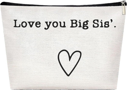 Best Sister Ever Travel Bag Toiletry â€“ Best Sister Ever Large Organizer Sister | Portable Travel Toiletries Hygiene Bag, Funny Christmas Birthday Makeup Cosmetic Bag, Stylish Design for Women