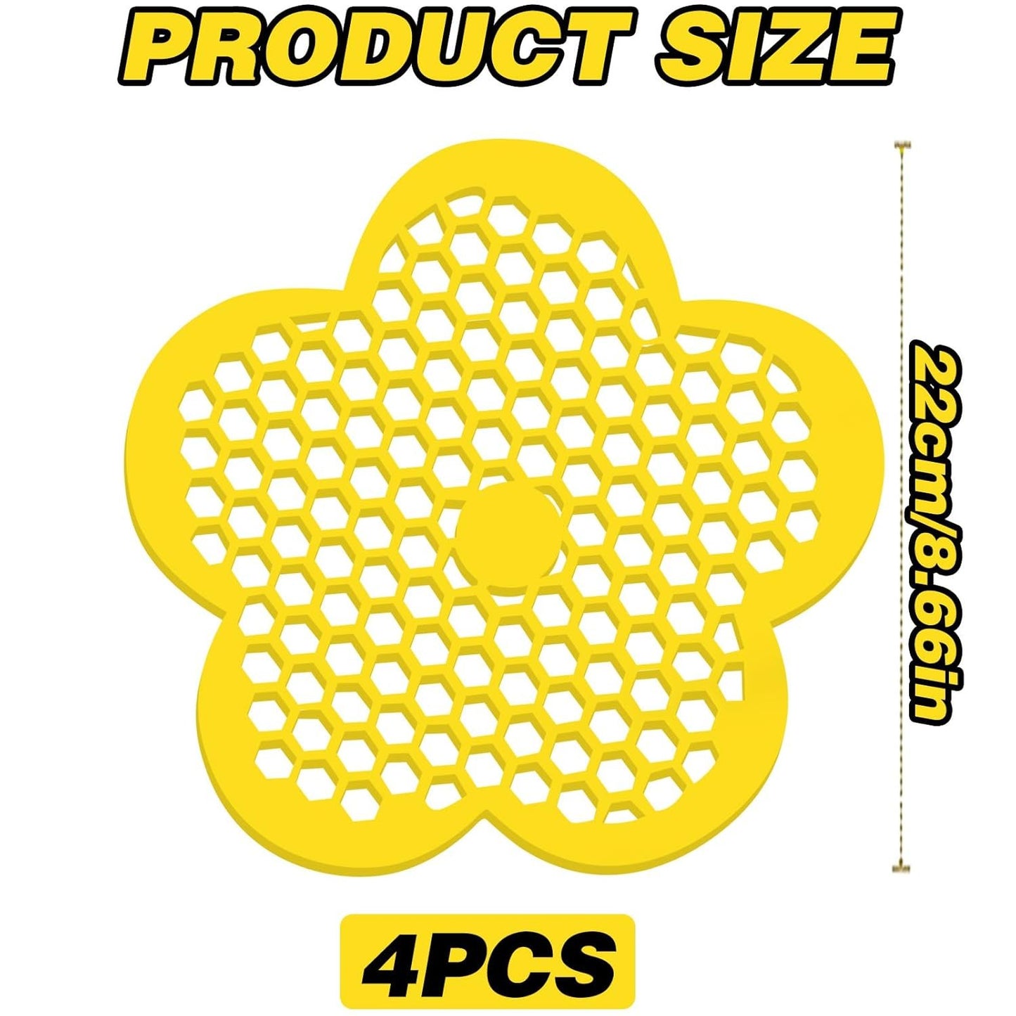 4Pcs Floating Bee Feeder 8.66in Flower Watering Station, Butterfly Waterer EVA Material for Outdoor Garden Bee Feeding Décor Thirsty Pollinators Flower Shape