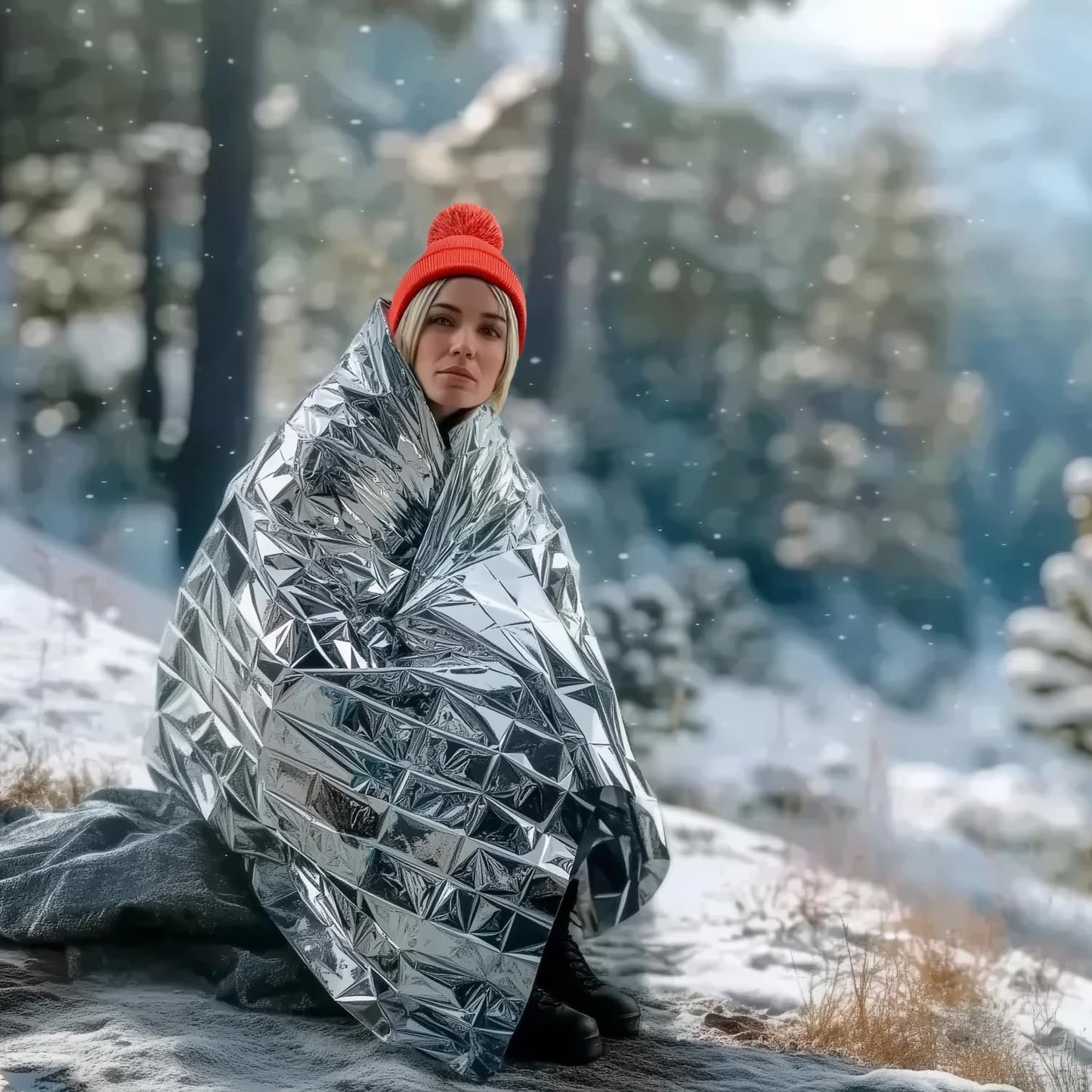 Altland Single Emergency Blanket - Individually Packaged Silver Mylar Blanket