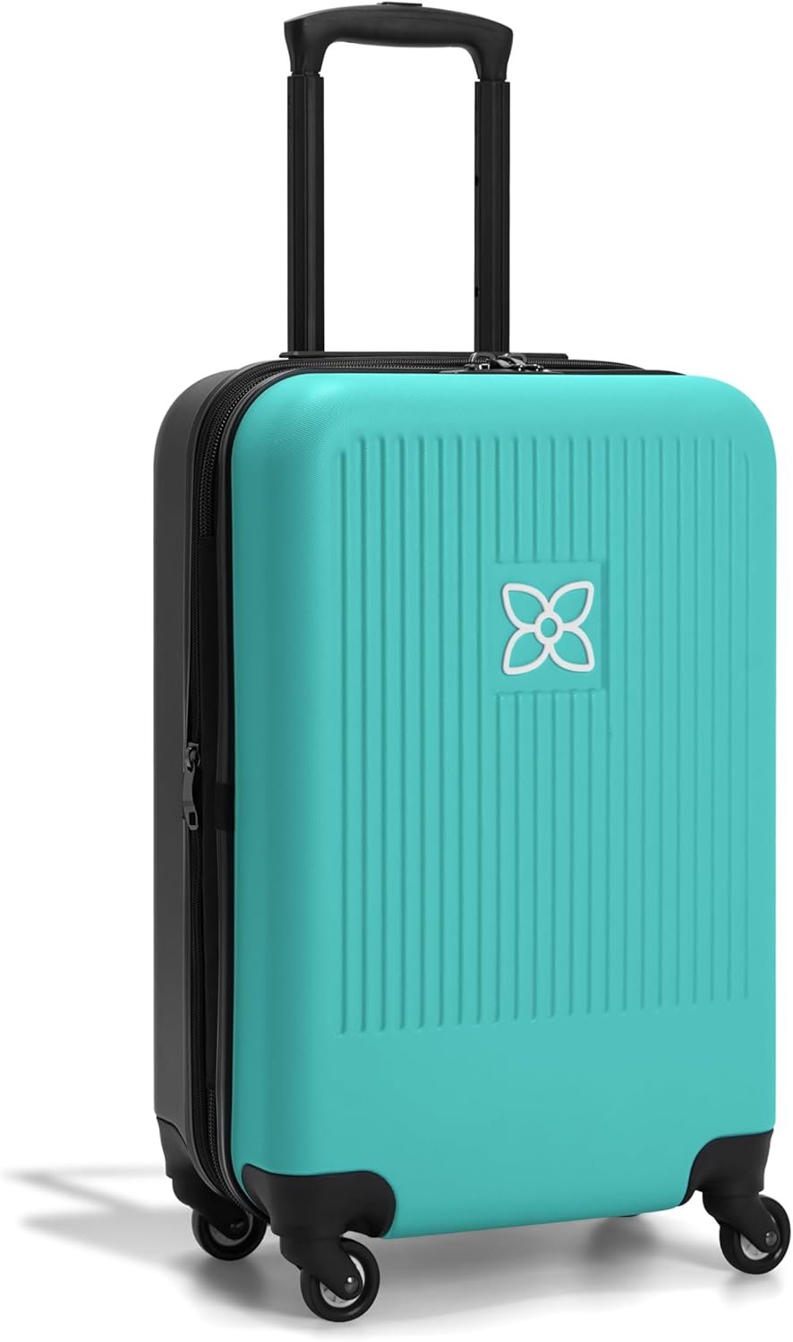 Sherpani Meridian, 22 Inch Travel Hardside Luggage, Durable Hardshell Luggage, Expandable Suitcase, Lightweight Rolling Luggage for Women, Carry On Luggage 22x14x9 Airline Approved