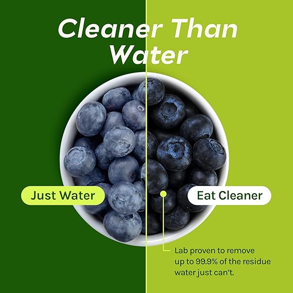CleanBoss Eat Cleaner Fruit + Veggie Wash Powder - 3 lbs - Removes Harmful Residue - Keeps Produce Fresh Up to 5X Longer - Vegan, Gluten Free