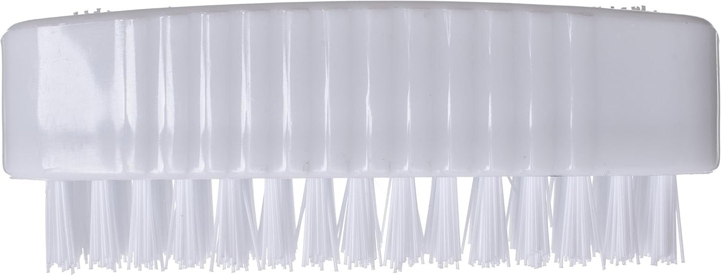 SPARTA 3623900 Plastic Hand Brush, Nail Brush with Polypropylene Bristles for Kitchens, Homes, Restaurants, 3.5 Inches, White, Dual Sided