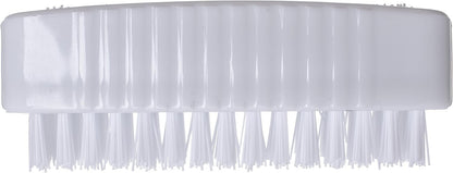 SPARTA 3623900 Plastic Hand Brush, Nail Brush with Polypropylene Bristles for Kitchens, Homes, Restaurants, 3.5 Inches, White, Dual Sided