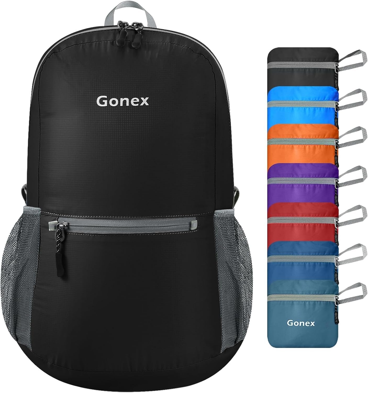 Gonex Ultralight Handy Travel Backpack,Water Resistant Packable Backpack Hiking Daypack Lightweight Foldable Camping Outdoor Travel Cycling School Backpacking 20 Liters 8 Color Choices