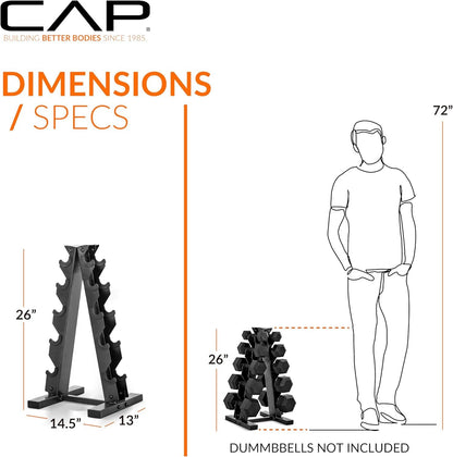 CAP Barbell Black A Frame Dumbbell Rack
