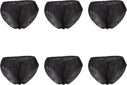 Yosoo Health Gear 50pcs Disposable Underwear, Black One Size Fits Most Portable Travel for Outdoor Tourism Hotel Man and Woman Salo Women's Eversoft Brief Tag