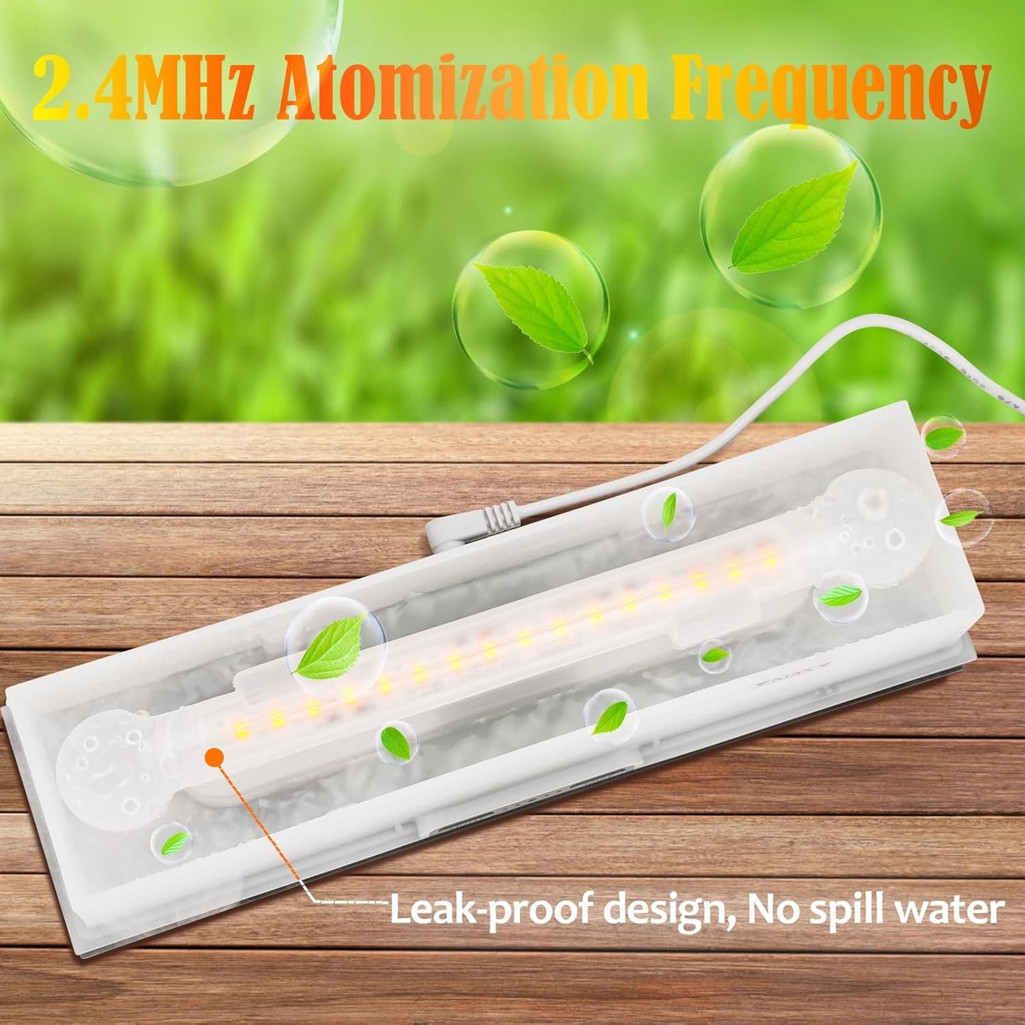 Diffuserlove Flame Diffuser Essential Oil Diffusers 200ml Aroma Diffusers for Bedroom Essential Oils Cool Flame Oil Diffuser (Size:9.8" L x 2.67" W x 3.5" H)