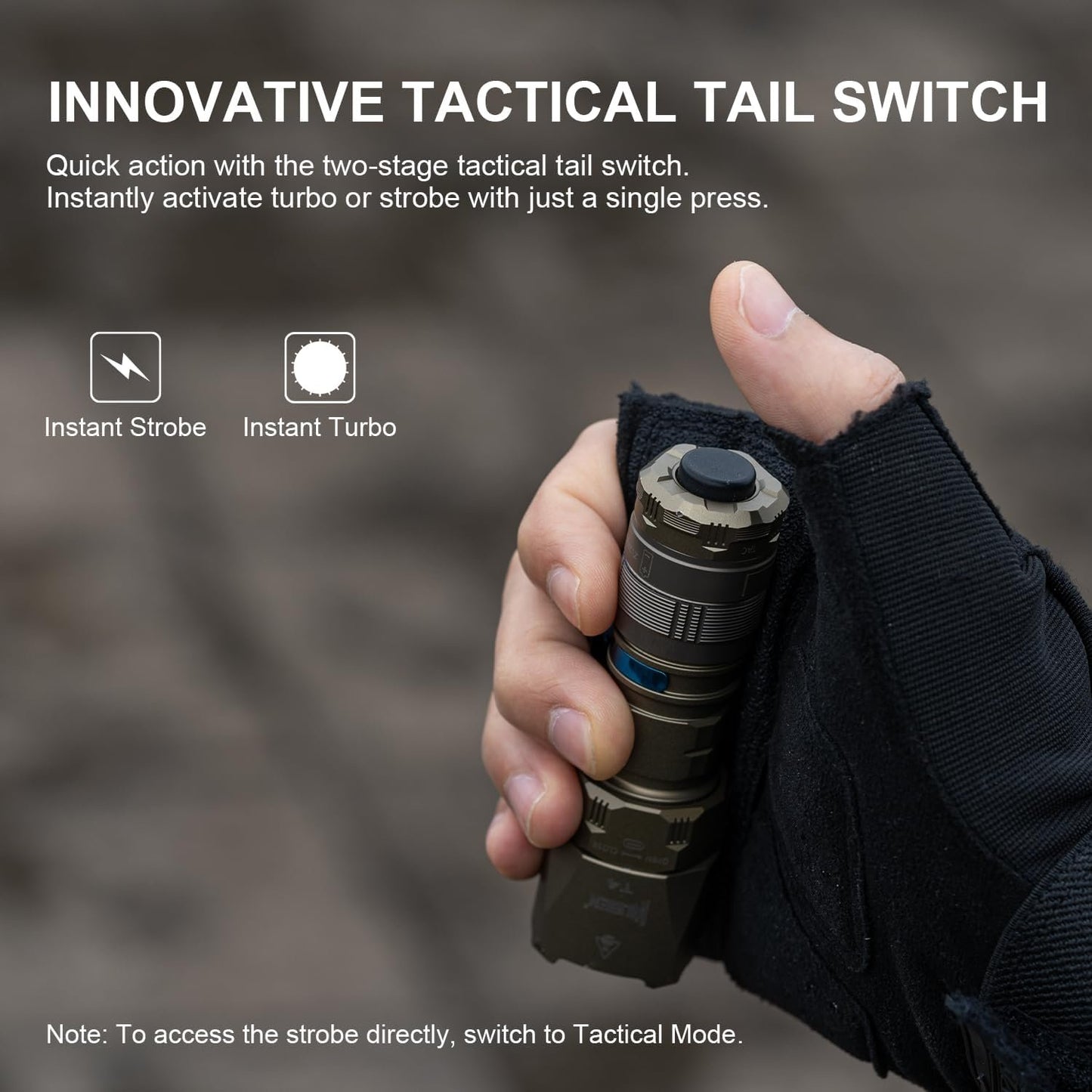 WUBEN T4 Flashlight Rechargeable, Mini Tactical Flashlight Military Grade 401M Long Throw, Small Flashlight with Tactical/Duty/Lock 3 Modes, EDC Flash Light for Police, Emergency and Daily Use