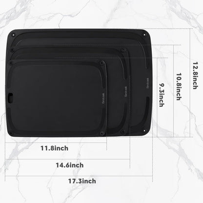BESTCOOK Wood Cutting Board for Kitchen, High Density Non-Porous Wooden Fiber Chopping Board with Juice Groove and Non-Slip Feet, BPA Free, Dishwasher Safe, Knife Friendly for Meat Bread Fruit, Wood