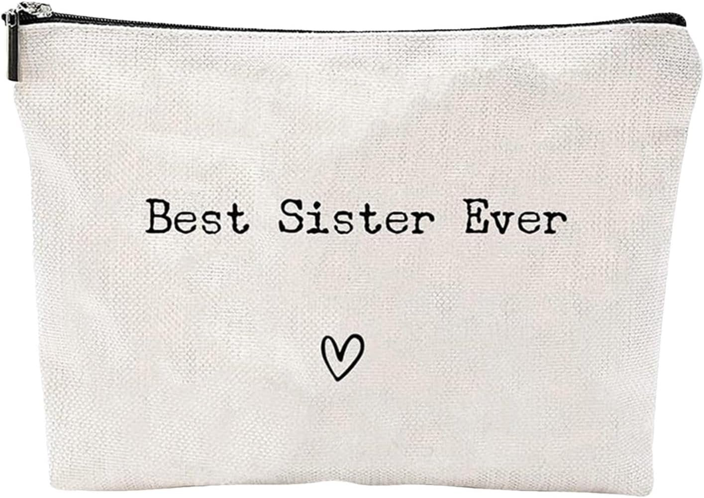 Toiletry Bag Travel Bag - Best Sister Ever Toiletry Organizer Sister - Portable Travel Toiletries Hygiene Bag, Funny Christmas Birthday Makeup Cosmetic Bag