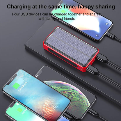 Maciun Camping Solar Charger | 50000mAh Fast Charge Portable Charger External Battery Mobile Phone Charger for Phone Tablet