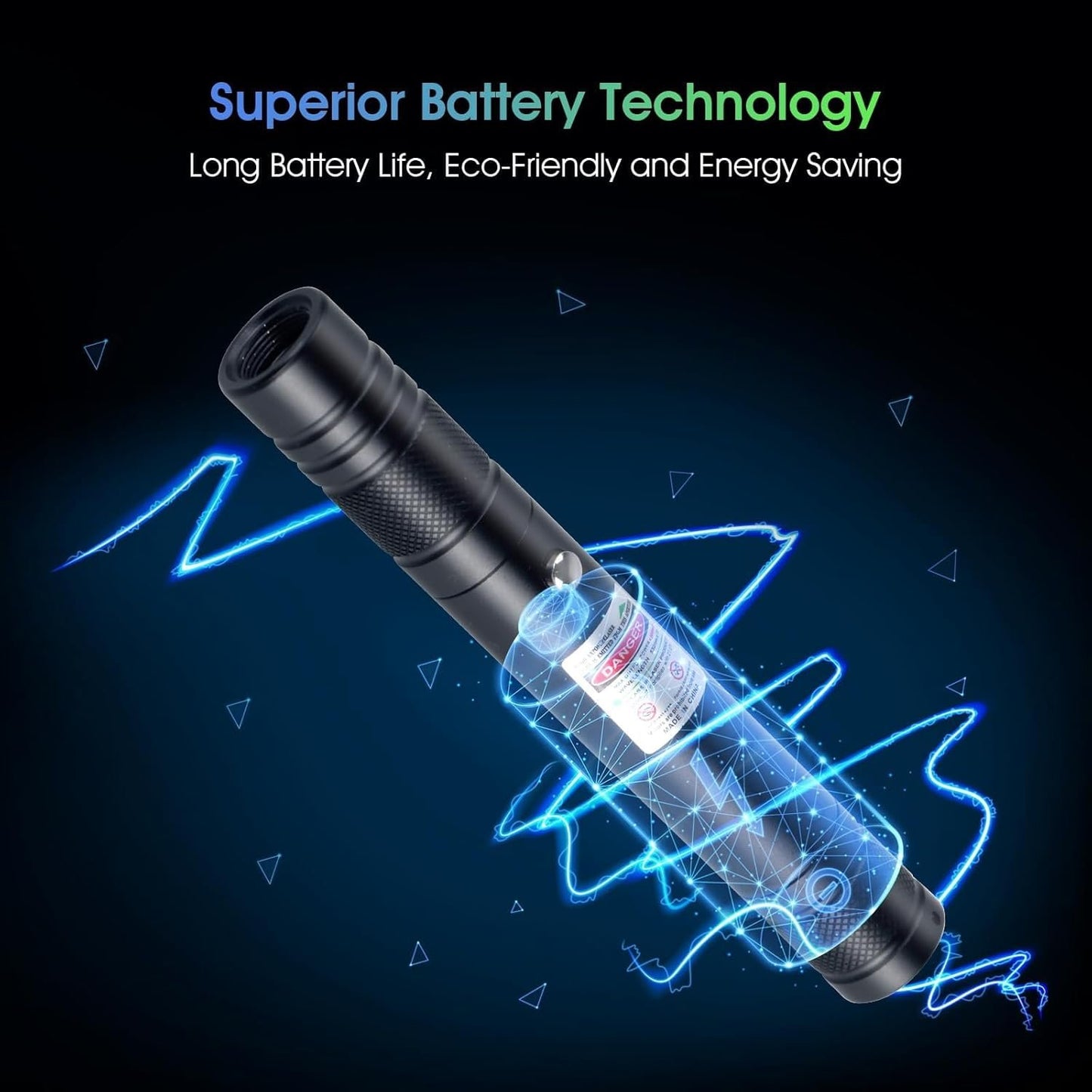 Rechargeable Low-Powered Laser Flashlight Long Distance Range for TV/LED/LCD Screens Tactical Flashlights Presentation Office/Outdoors/Astronomic/Construction