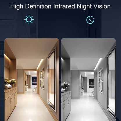 Mini Security Camera, 1080p HD WiFi Pet Camera with Phone APP, AI Motion Detection, Night Vision, Compact Tiny Wireless Camera for Indoor Outdoor Use