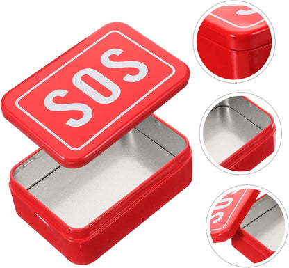 VICASKY 2Pcs Multi Use Survival Case Wear Resistant Outdoor Storage Box for Emergency Kits Compact Tool
