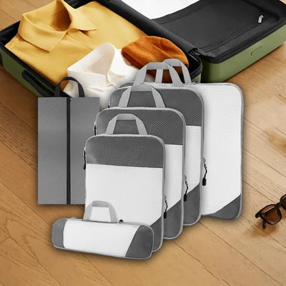 Gralara Ultimate Travel Packing Cubes Set for Seamless Organization, Gray