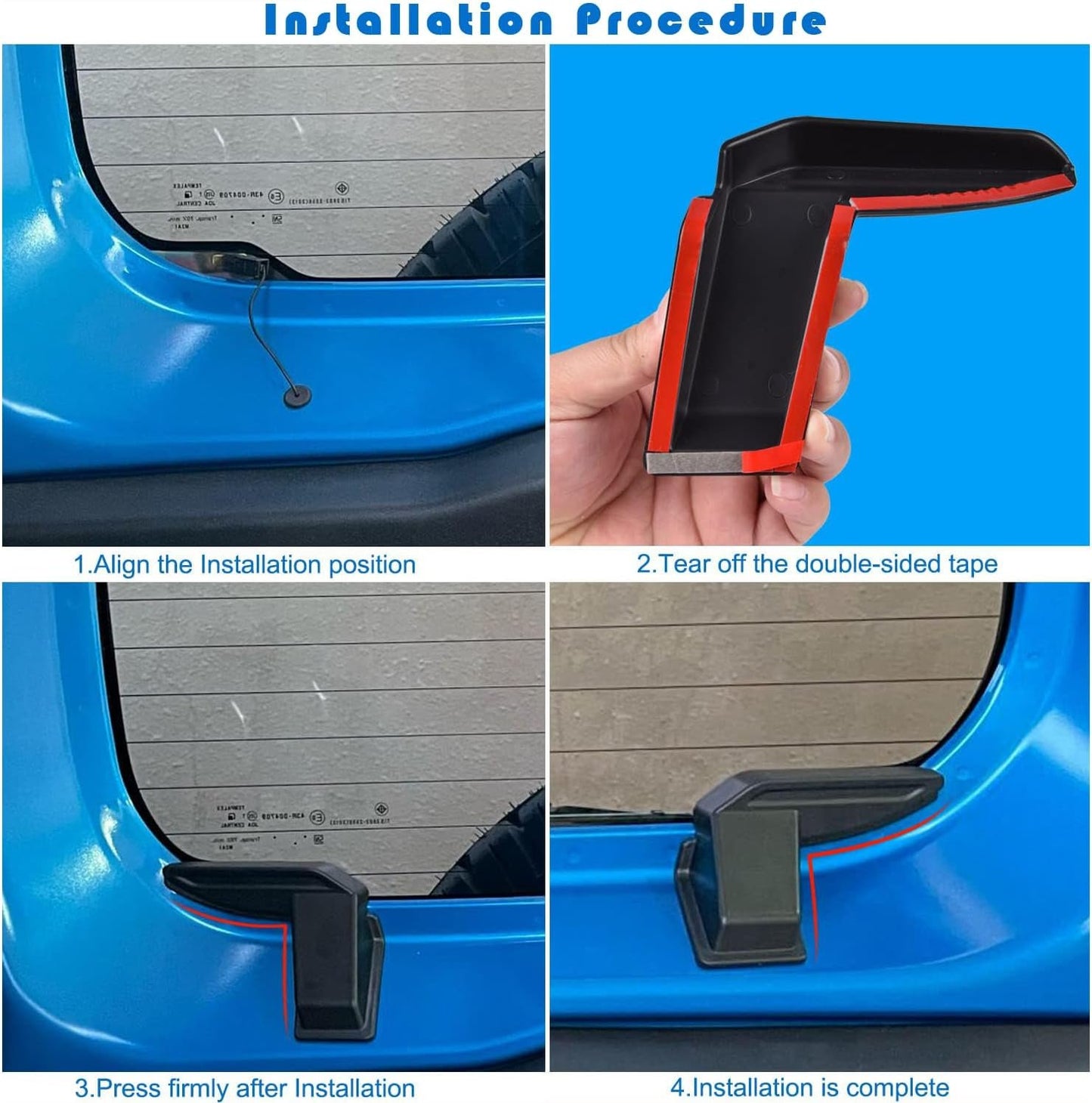 Kvadouly 2PCS ABS Rear Windshield Heat Cable Cover, Rear Defogger Guards Interior Accessories for 2019-2020 Suzuki Jimny JB64 JB74