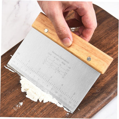 ABOOFAN Stainless Steel Cake Cutter Kitchen Tool Dough Scraper Dough Cutter Food Prep Tool