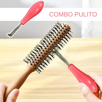 Hair Brush Cleaner, Small Cleaning Tool, Dust Wire Rake Remover, 3.54x0.67 inches, Ergonomic Handle Design, Ideal for Haircut Maintenance, Styling Lint, Dirt Removal