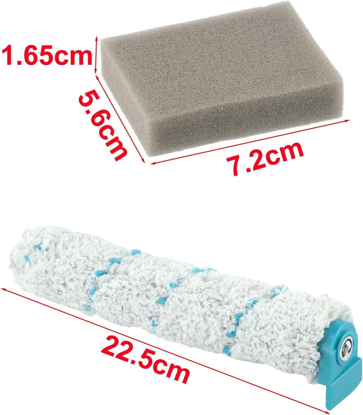 Cleaning Essentials Leifheit Aqua PowerVac Accessory Set with Removable Roller Brushes and Sponge Filters