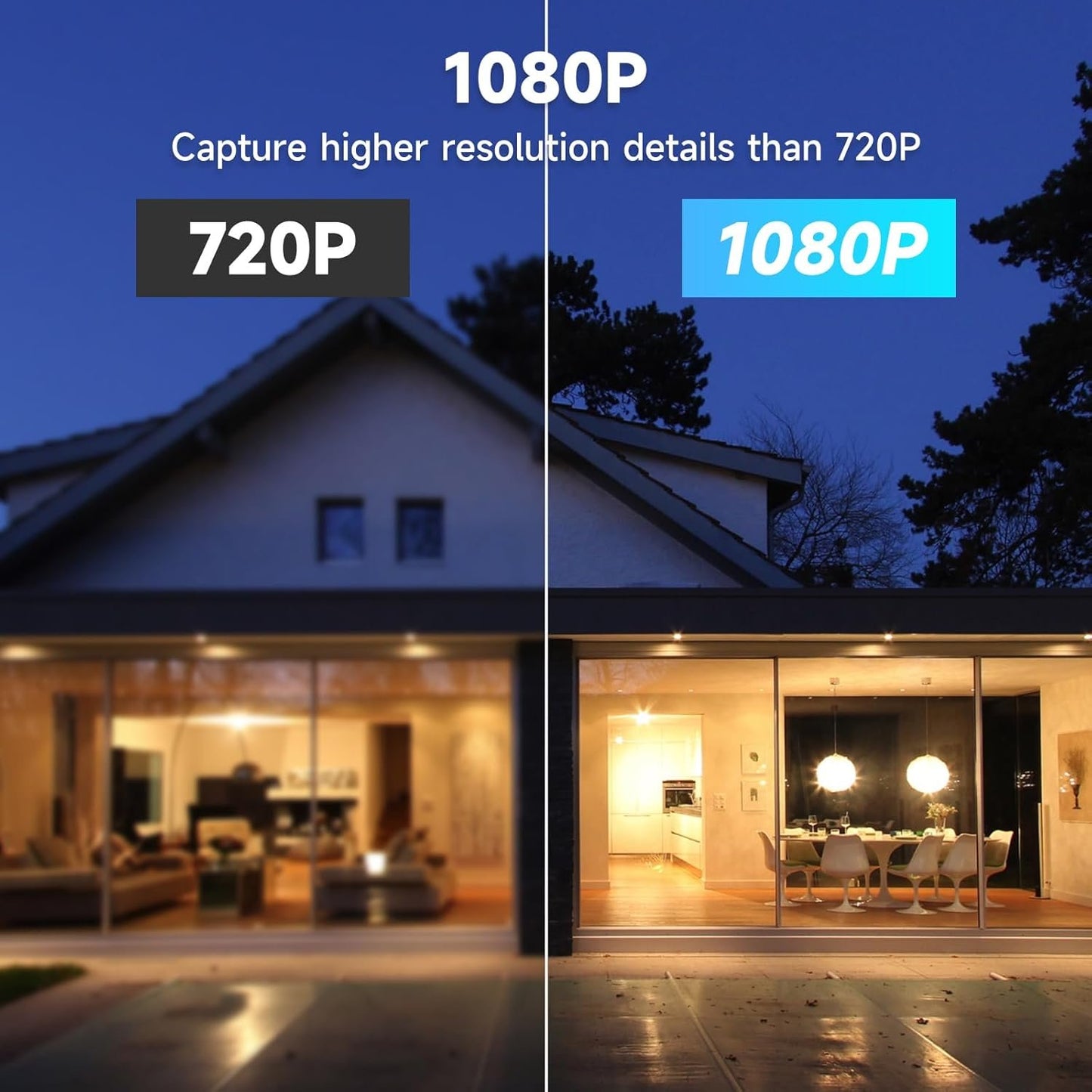 1080P Outdoor Security Camera Wired, 2.4G/5G WiFi Home Surveillance Cam with 360° Pan/Tilt, Color Night Vision, Motion Detection, 2-Way Audio, SD/Cloud Storage, Compatible with Alexa